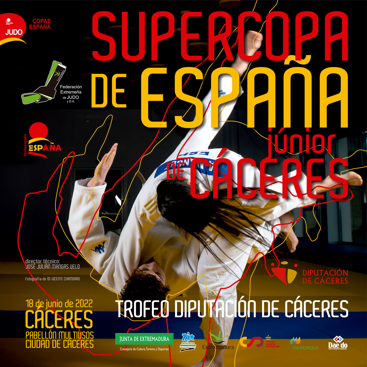 Supercopa de Espa&ntilde;a de Judo Junior de C&aacute;ceres 18-06-22. RESULTADOS.